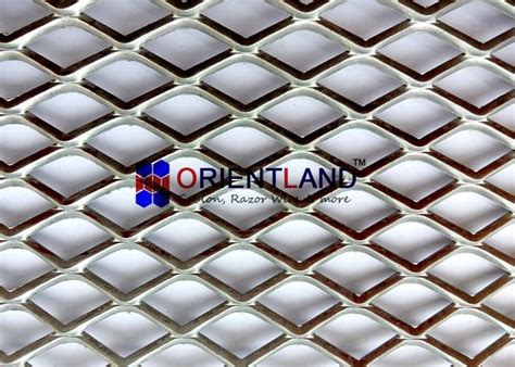 diamond mesh sheet metal|4'x8' diamond mesh steel sheet.